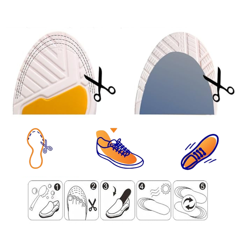 Semelles Orthopédiques de Soutien de Voûte | Soulagement & Confort