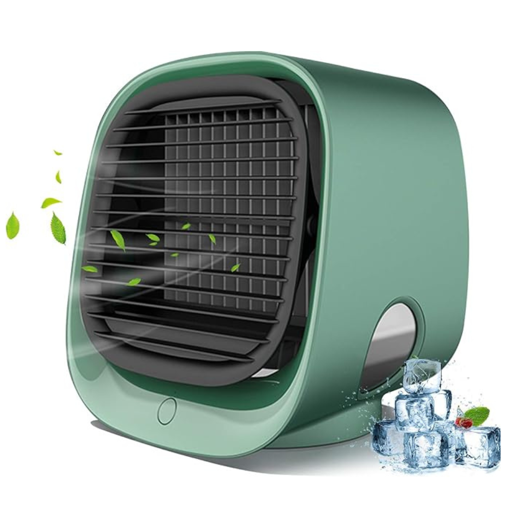 Mini Rafraîchisseur d’Air USB | Climatiseur Portable 2‑en‑1 avec Veilleuse