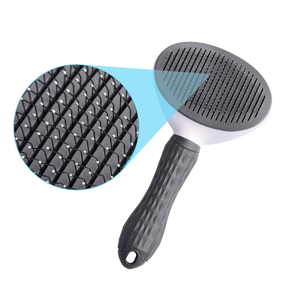 FurEase Brosse de Toilettage | Démêlante Auto-Nettoyante Chiens et Chats