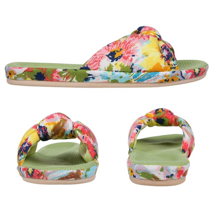 Chaussons Orthopédiques en Tricot Côtelé Imprimé pour Femmes| Doux, Flexibles