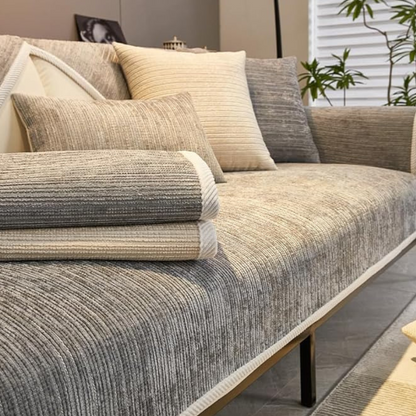 Housse de Canapé en Chenille Premium | Anti-Griffures, Animaux & Élégante