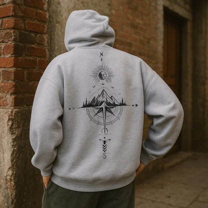 François - Géométrique Veste Pull à Capuche