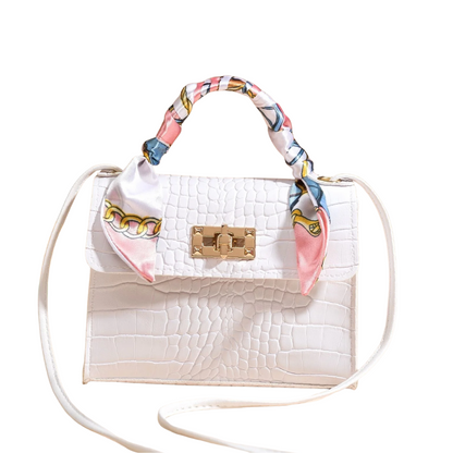 Sac à Main Cartable Effet Croco | Sac Bandoulière Élégante, Stylé