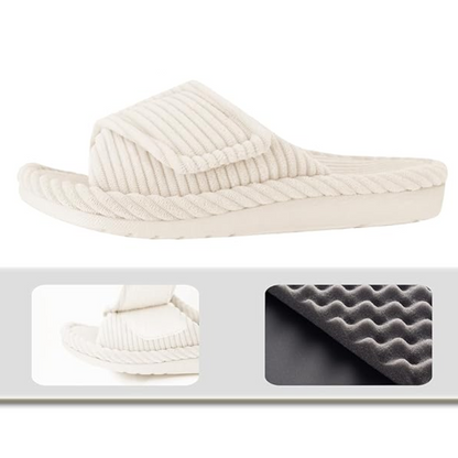 Chaussons Femme en Maille Côtelée Douce | Confort Légèr