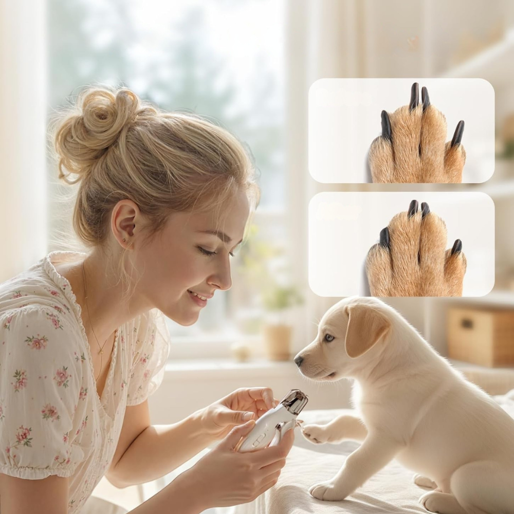 Coupe‑Griffes Lime Électrique pour Animaux 2‑en‑1 à LED | Sûr, Indolore