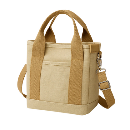 Sac Cabas Bandoulière en Toile | Multi-Poches, Spacieux