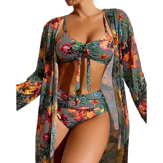 Ensemble Bikini Fleuri – Élégance et Confort Estival