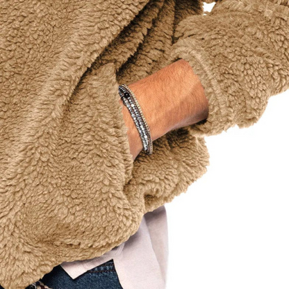 André - Hoodie Sherpa Zippée