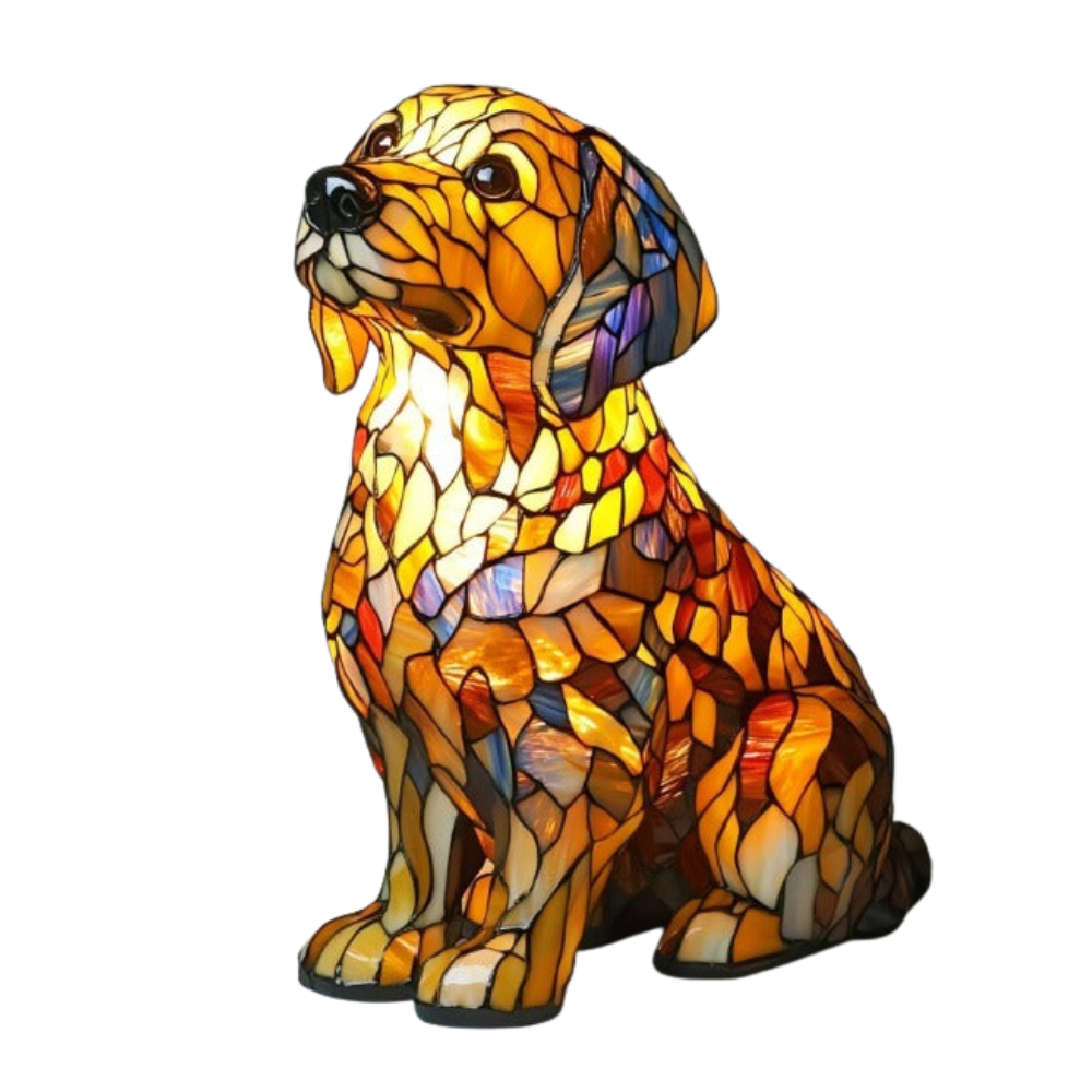 Lampe Souvenir Chien LED – Lumière Apaisante et Design Émotionnel
