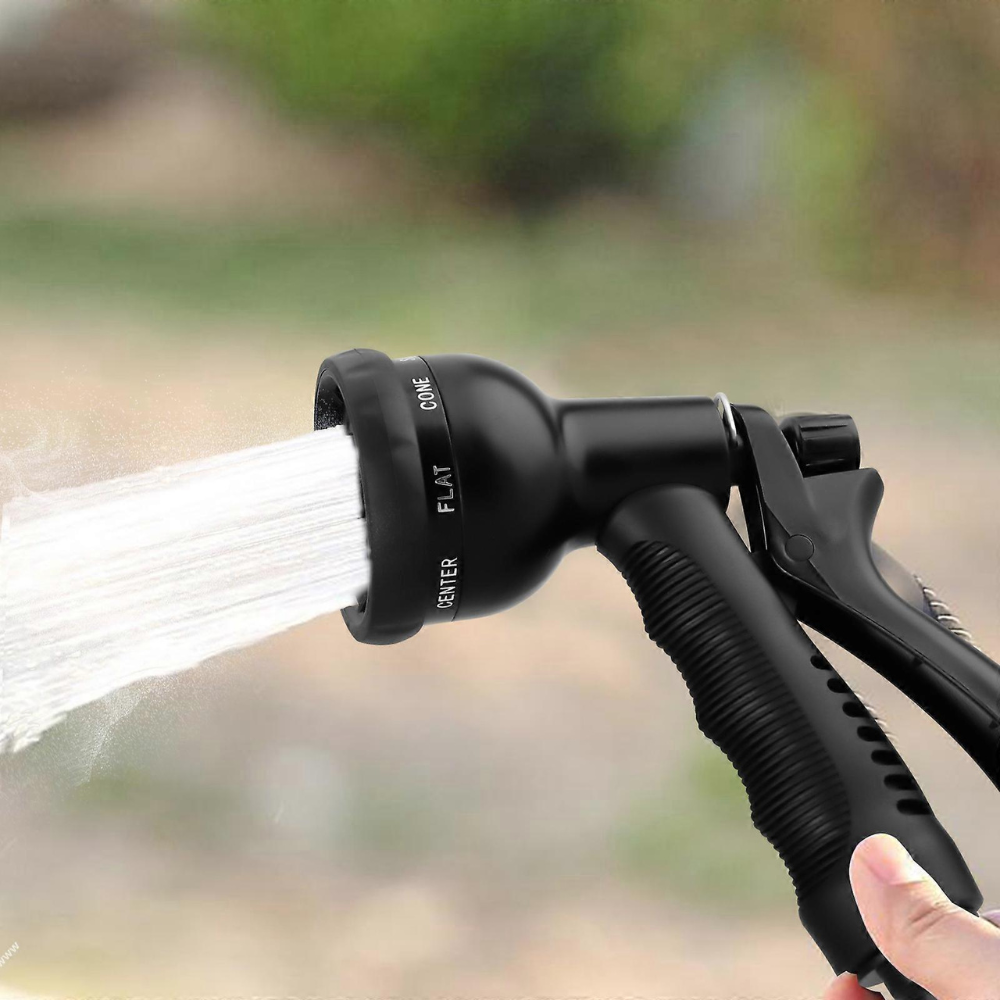 Tuyau d’Arrosage Extensible 30 mètres avec Buse Multifonction | Léger, Anti-Emmêlement