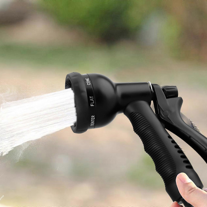 Tuyau d’Arrosage Extensible 30 mètres avec Buse Multifonction | Léger, Anti-Emmêlement