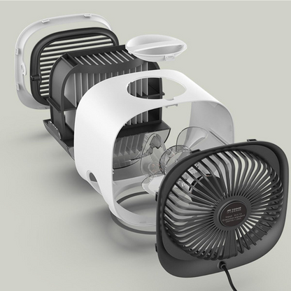 Mini Rafraîchisseur d’Air USB | Climatiseur Portable 2‑en‑1 avec Veilleuse