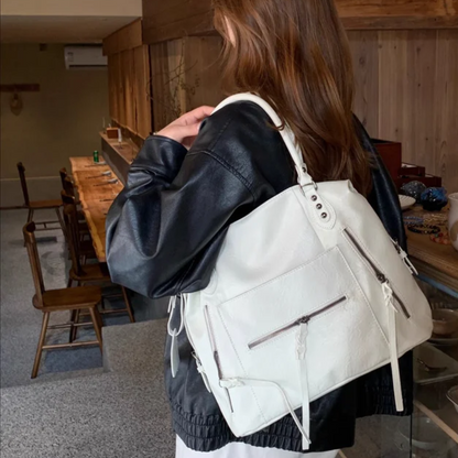 Sac Épaule Blanc en Cuir PU Élégant | Léger, Luxe au Quotidien