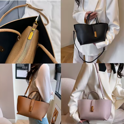 Sac Bandoulière Minimaliste avec Pochette Intérieure | Sac à Main Léger