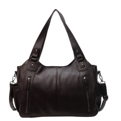 Sac à Main Multi-Poches avec Bandoulière | Similicuir Léger et Spacieux