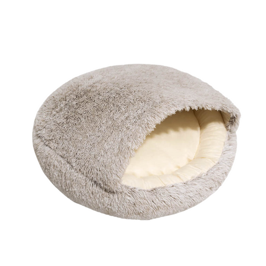 Nid Douillet Réversible – Lit Apaisant Semi-Fermé pour Animaux