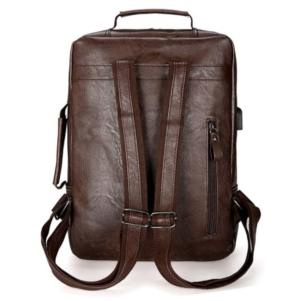 Sac à Dos Homme en Similicuir pour Ordinateur Portable | Moderne, Élégant