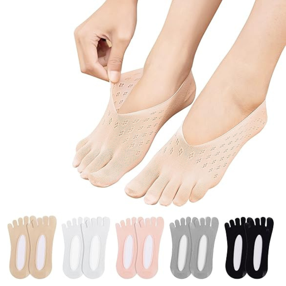 BareToes Chaussettes Invisibles | Confort et Séparation des Orteils