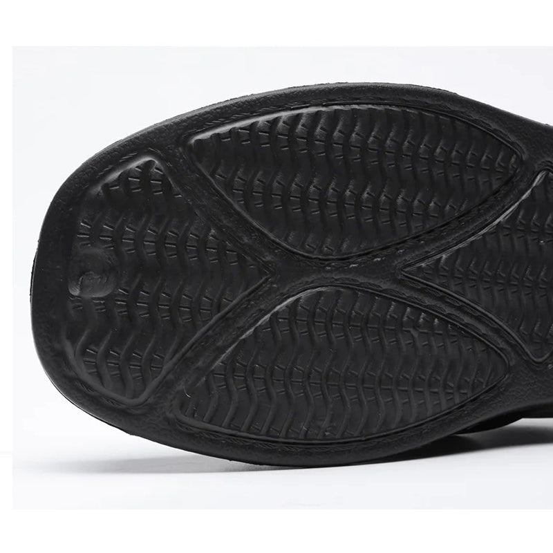 Sabot orthopédique homme en similicuir souple