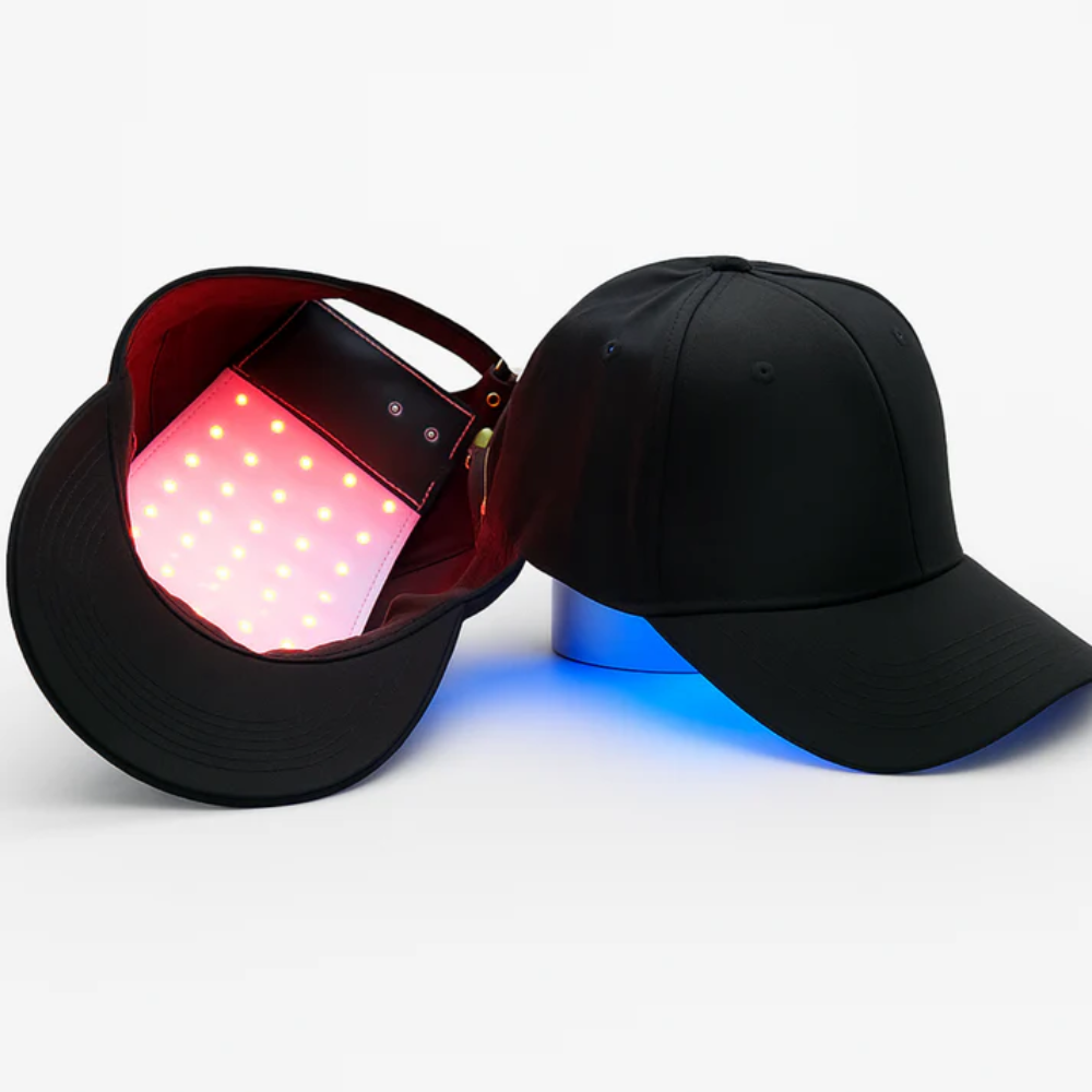 Casquette Thérapie Bicolore LED | Repousse des Cheveux, Cuir Chevelu