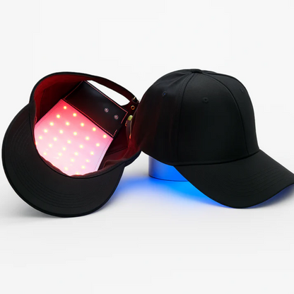 Casquette Thérapie Bicolore LED | Repousse des Cheveux, Cuir Chevelu