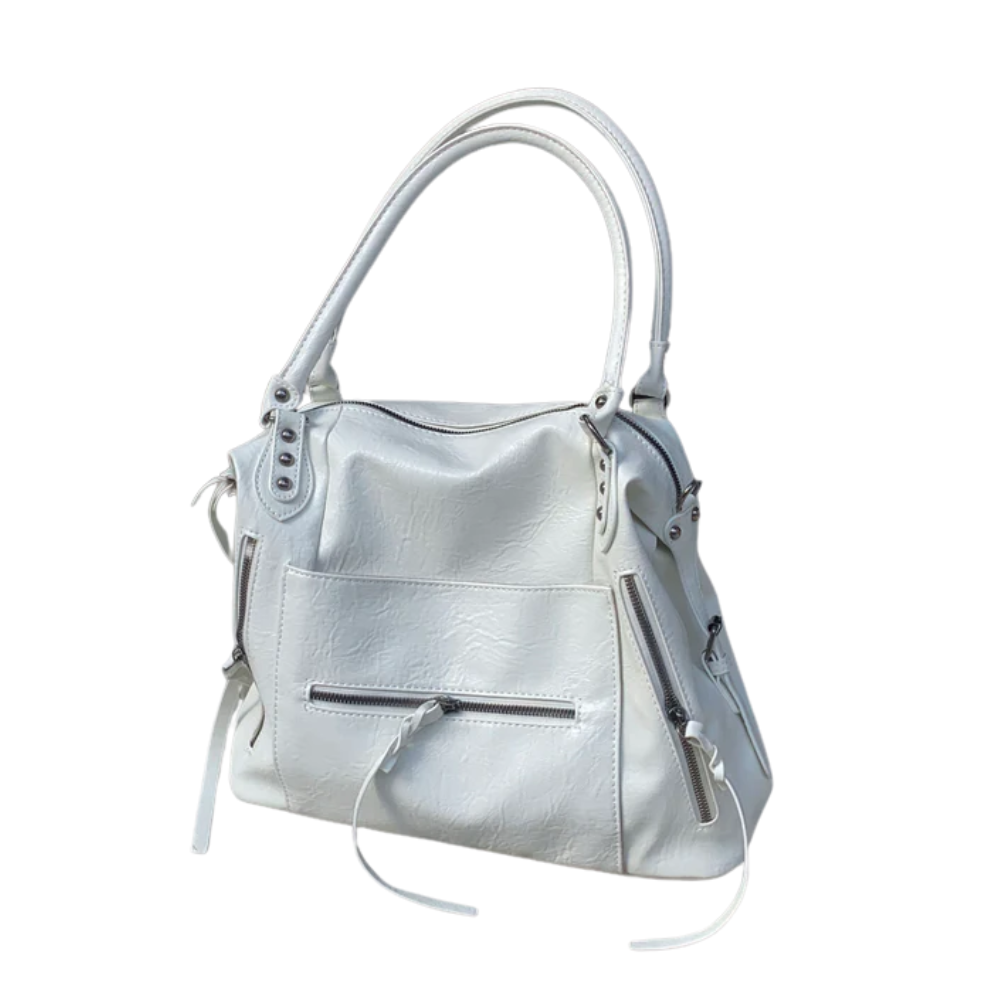 Sac Épaule Blanc en Cuir PU Élégant | Léger, Luxe au Quotidien
