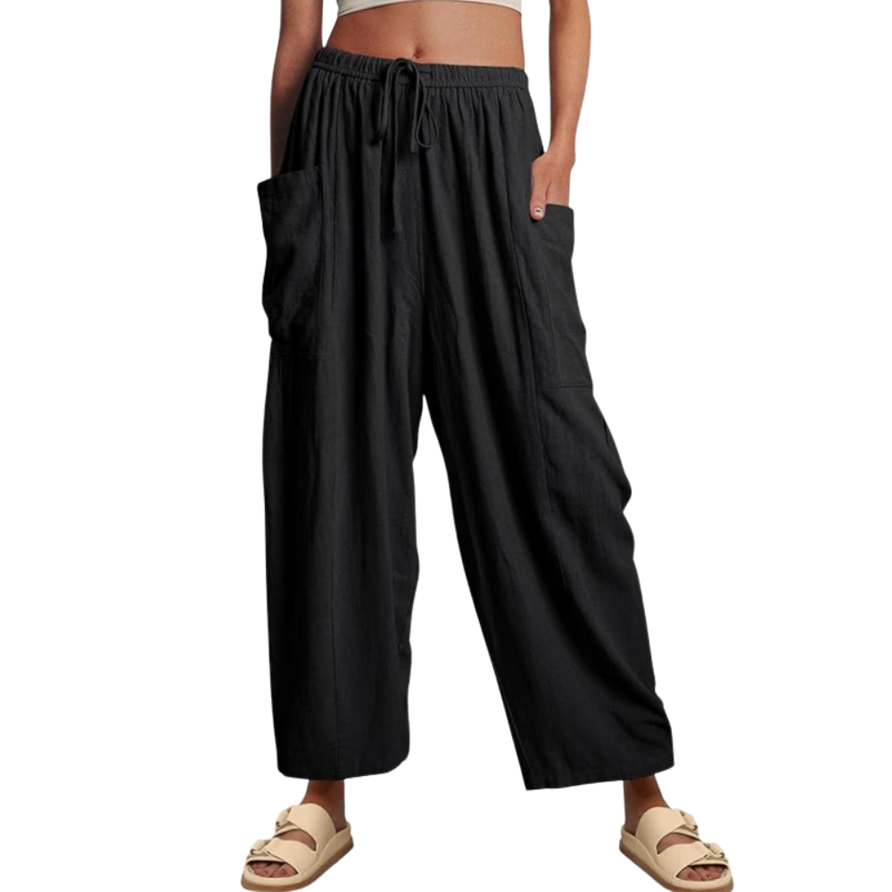Pantalon Lin Fluide Femme – Léger, Ample et Confortable pour l’Été