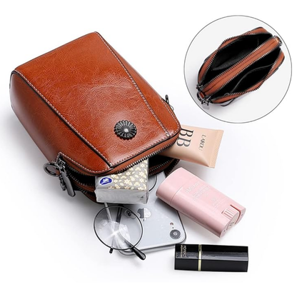 Sac Bandoulière Sling en Cuir PU | Élégant, Vintage