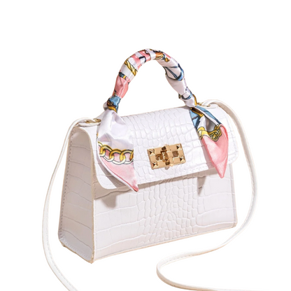 Sac à Main Cartable Effet Croco | Sac Bandoulière Élégante, Stylé