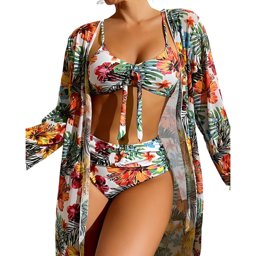 Ensemble Bikini Fleuri – Élégance et Confort Estival