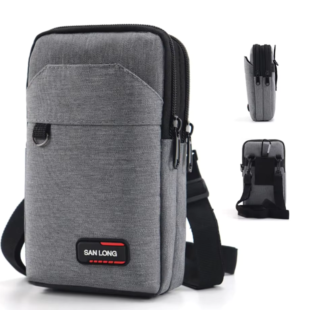 UrbanRunner Gris | Sac Banane Étanche Voyage et Sport pour Hommes