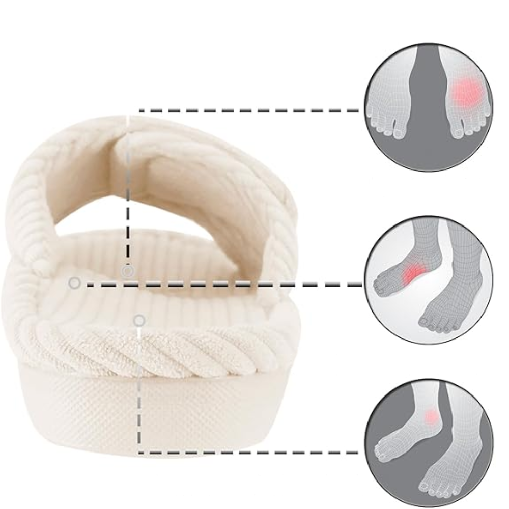 Chaussons Femme en Maille Côtelée Douce | Confort Légèr