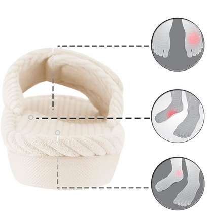 Chaussons Femme en Maille Côtelée Douce | Confort Légèr