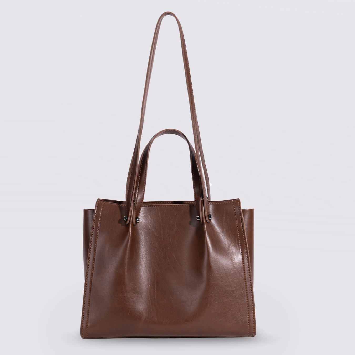 VilleTote Sac à Main Femme marron foncé | Sac Bandoulière Tote Bag