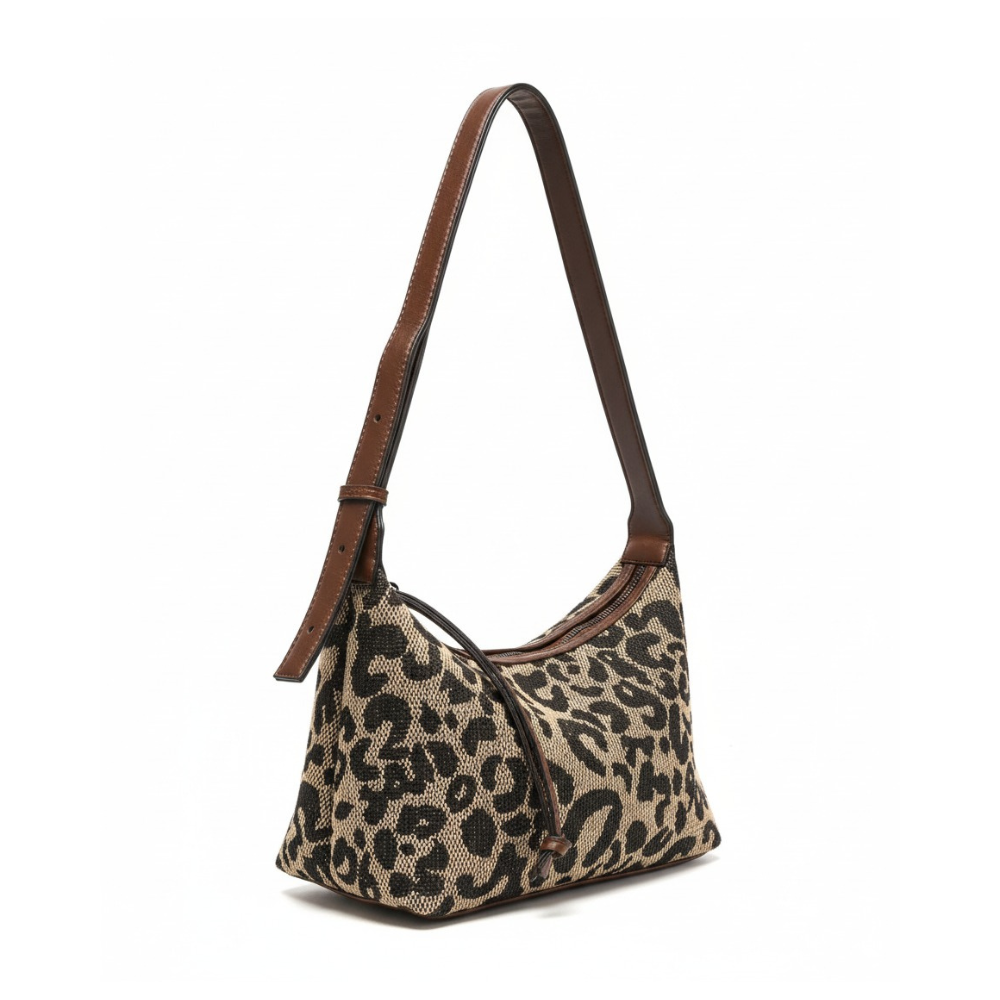 Sac Épaule Léopard en Toile | Sac à Main Classique, Stylé