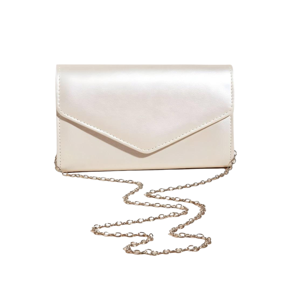 Sac Pochette en Cuir PU Souple | Sac Bandoulière Soirée Élégant