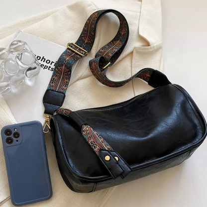 Sac Bandoulière Compact Élégant en Cuir PU | Léger et Stylé