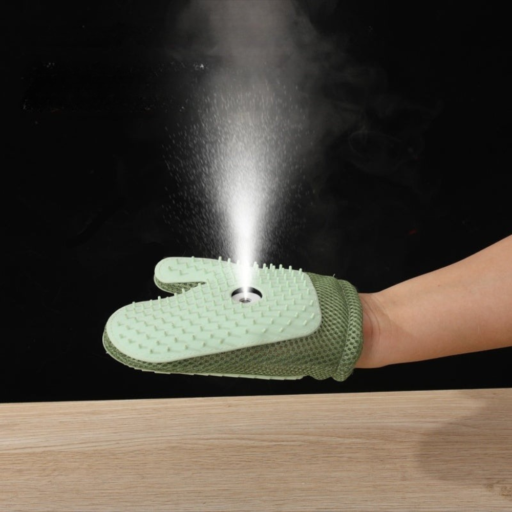 Gant de Toilettage Brumisateur – Brosse Anti-Poils Réutilisable