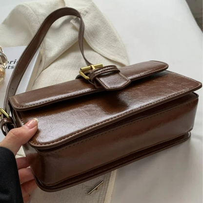 Sac Bandoulière à Rabat Carré | Sac à Bandoulière Compact, Élégant