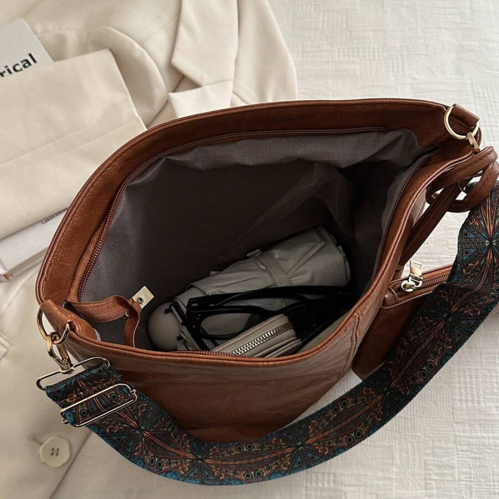 Sac Bandoulière Bohème 2-en-1 en Cuir Vegan | Écologique & Léger