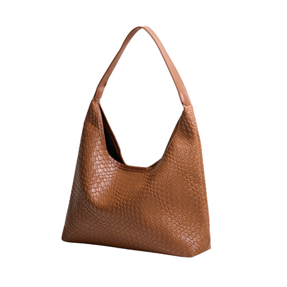 Sac Épaule Croco avec Pochette | Léger & Spacieux