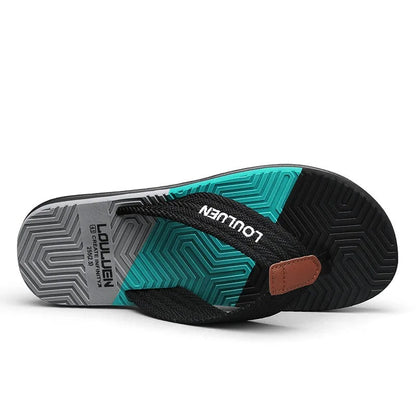 Tong orthopédique homme style tressé léger