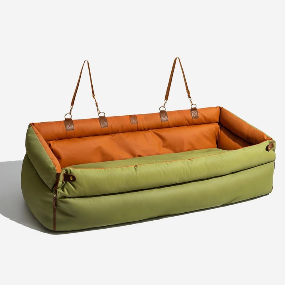 Siège Auto pour Animaux en Similicuir | Voyage Sûr et Élégant