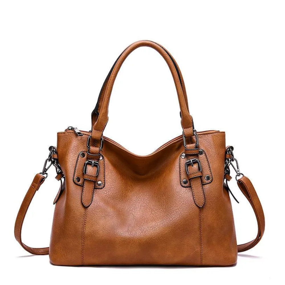 Sac à Main Bandoulière Élégant En Cuir PU Souple | Léger, Spacieux