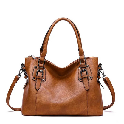 Sac à Main Bandoulière Élégant En Cuir PU Souple | Léger, Spacieux