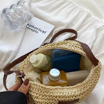 Sac D’Épaule Estival En Paille Tressée | Décontracté & Léger