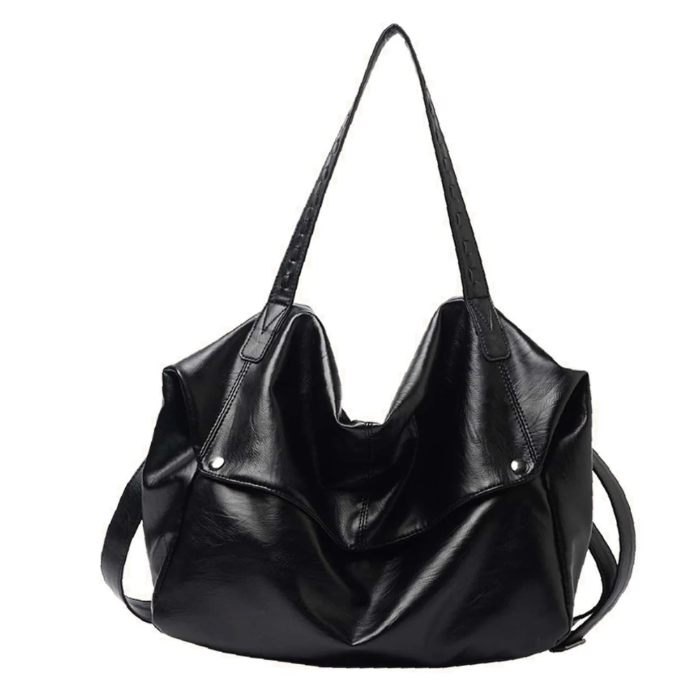 Grand Sac Hobo Bandoulière Noir | Sac Épaule Stylé, Léger