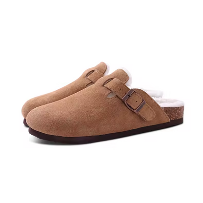 Chaussons Orthopédiques Suédés Réglables Femme | Chauds et Doux