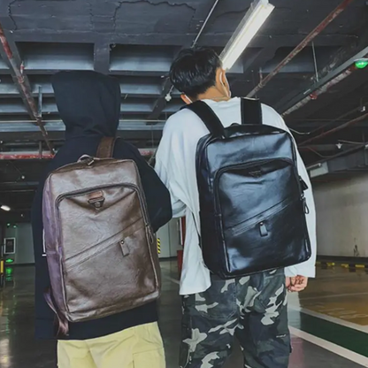 Sac à Dos Homme en Similicuir pour Ordinateur Portable | Moderne, Élégant