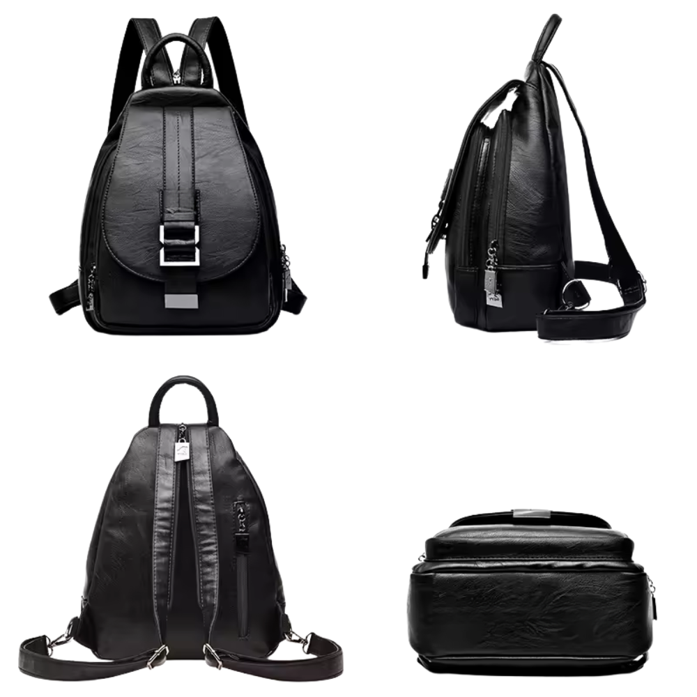 Sac à Dos Minimaliste en Cuir Végan pour Femme | Léger & Élégant